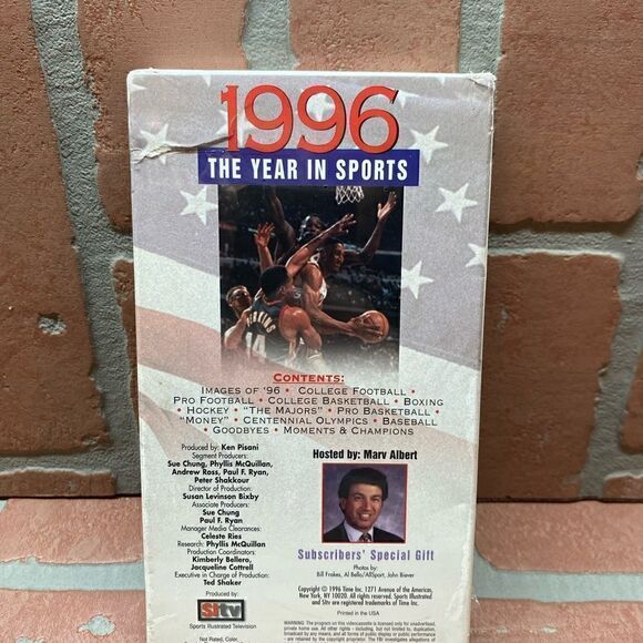 Sealed!! Sports Illustrated 1996 The Year In Sports VHS VCR Video Tape Go Sports - Picture 2 of 4